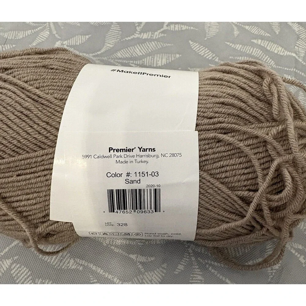 Premier Wool Select 5 Skeins 273yds/250m 3.5oz/100g Ea Sk25% Wool 75% Acrylic